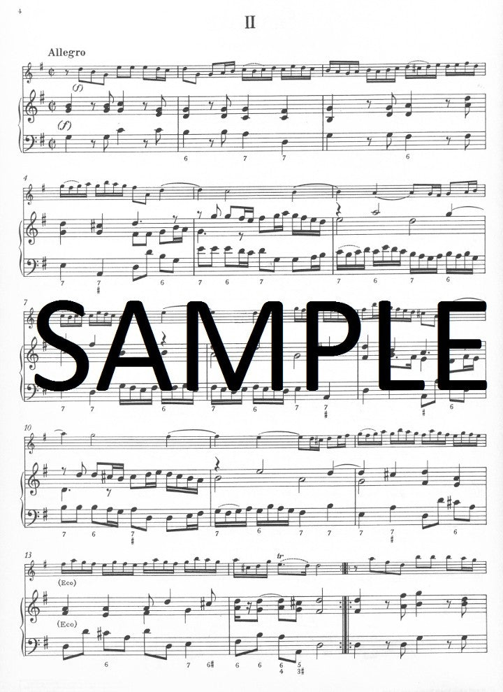 Loeillet, JB :: Sonate G-Dur [Sonata in G major] op. 3/8