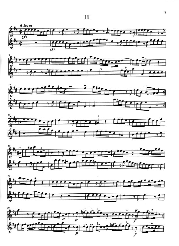 Loeillet, JB :: 6 Duette [Duets] op. 5 - Volume 1