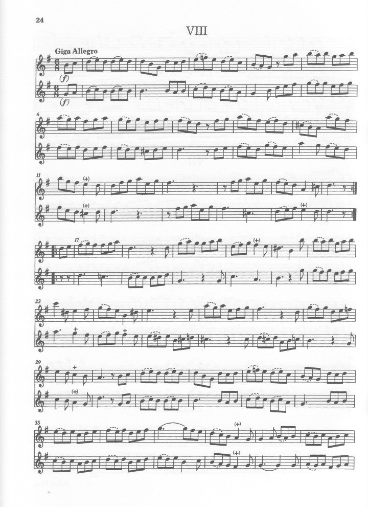 Loeillet, JB :: 6 Duette [Duets] op. 5 - Volume 2
