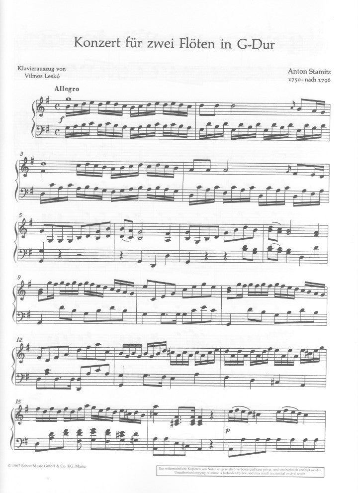 Stamitz, A :: Konzert G-dur [Concerto in G major]