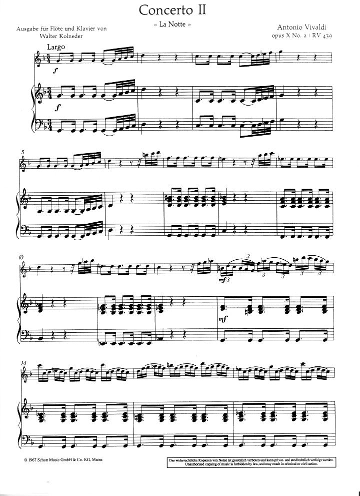 Vivaldi, A :: Concerto No. 2 'La Notte' op. 10
