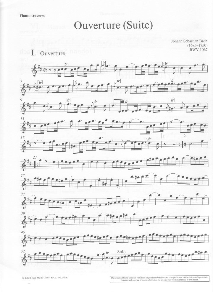 Bach, JS :: Overture (Suite) in B minor BWV 1067