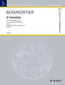 Boismortier, JB :: Six Sonatas for 3 Flutes op. 7, Vol. 2
