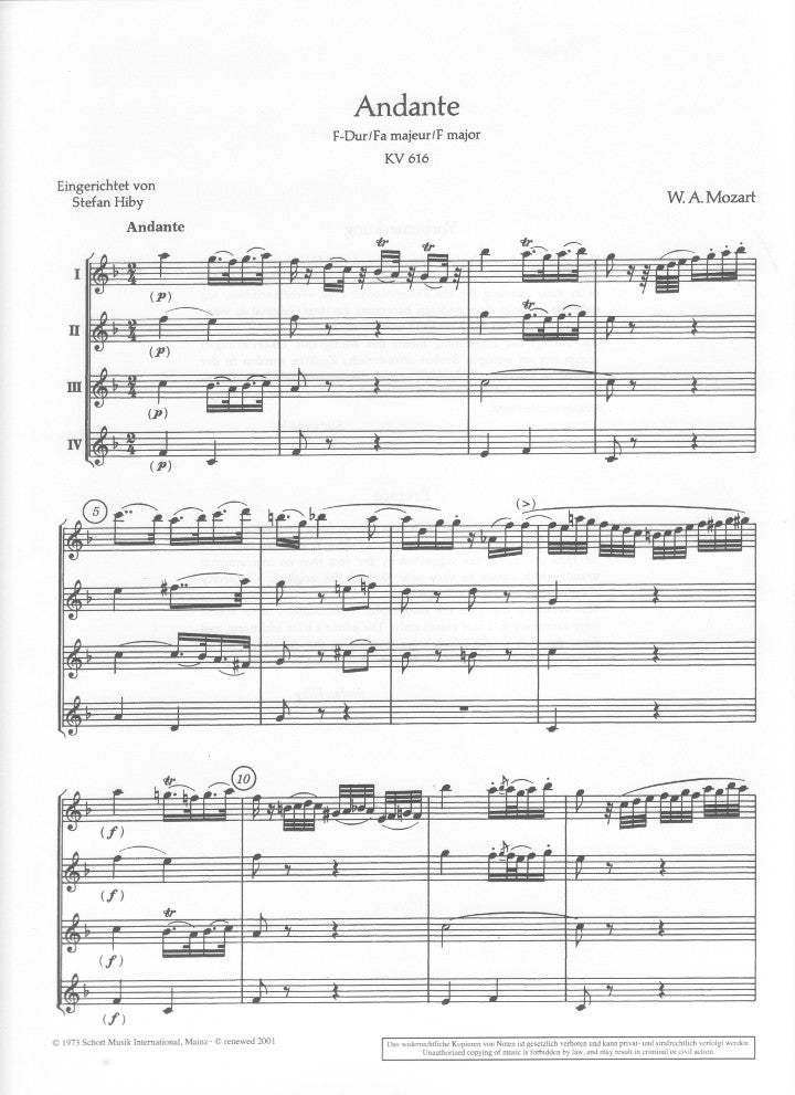 Mozart, WA :: Andante F-Dur [Andante in F major]