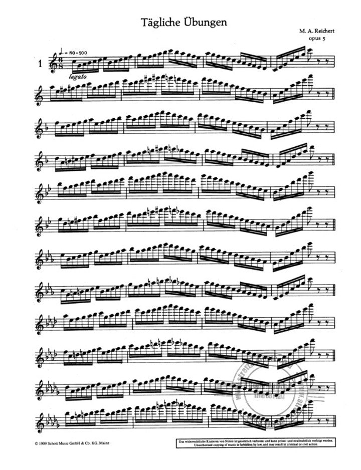 Reichert, MA :: Tagliche Ubungen [Daily Exercises] op. 5