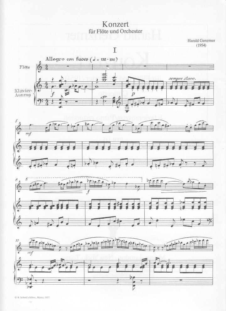 Genzmer, H :: Konzert [Concerto]