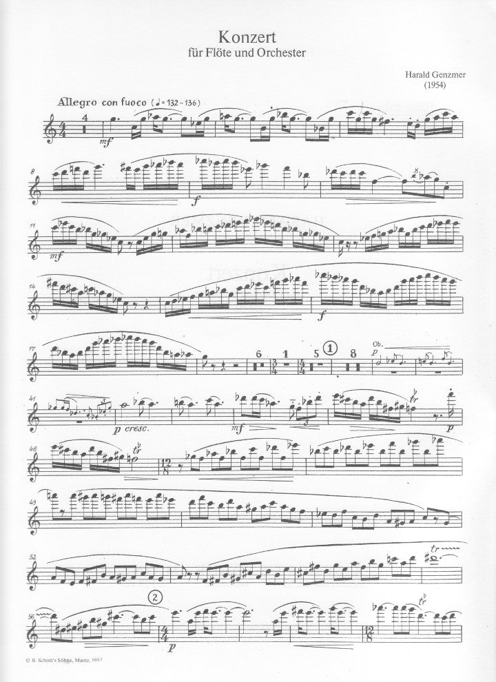 Genzmer, H :: Konzert [Concerto]