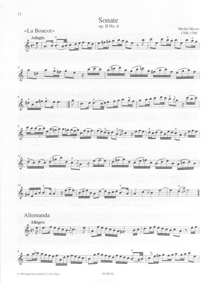 Blavet, M :: 6 Sonatas, op. 2, Vol. 2