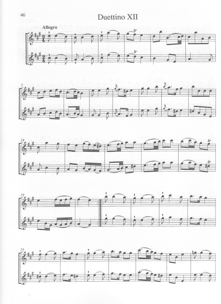 Hook, J :: 12 Duettinos op. 42