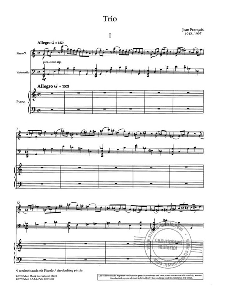 Francaix, J :: Trio