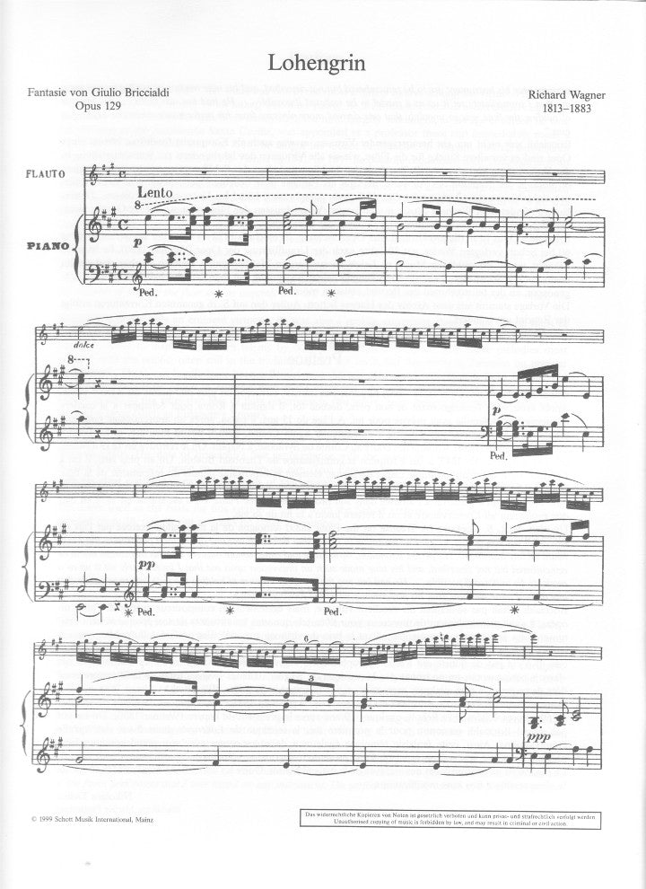 Briccialdi, G :: Lohengrin-Fantasie [Lohengrin Fantasy]