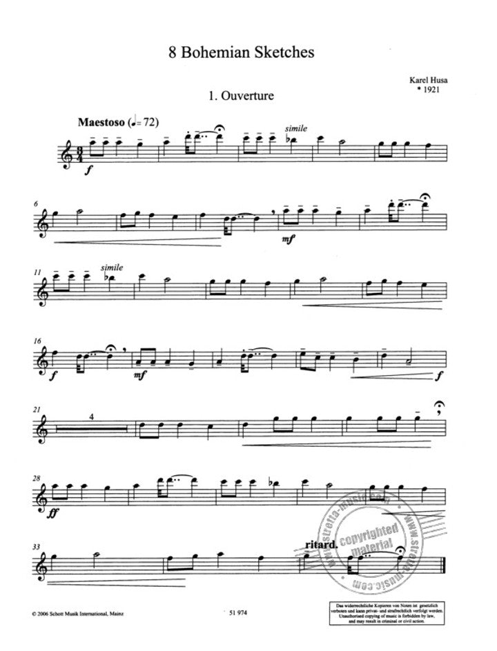 Husa, K :: 8 Bohemian Sketches