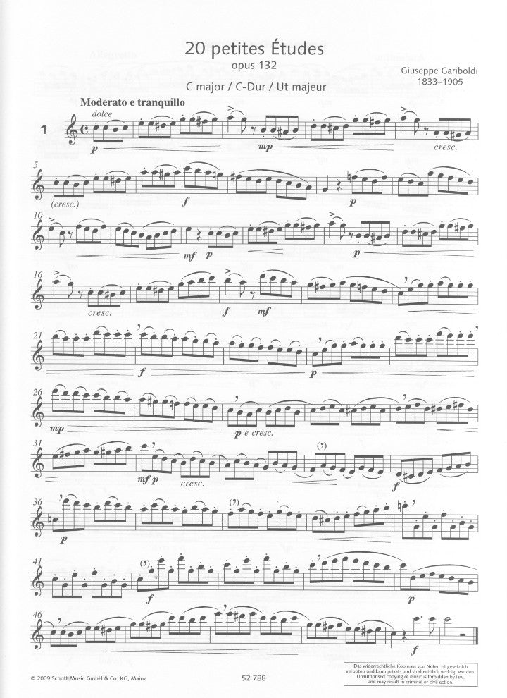 Gariboldi, G :: 20 Petites Etudes [20 Short Studies]