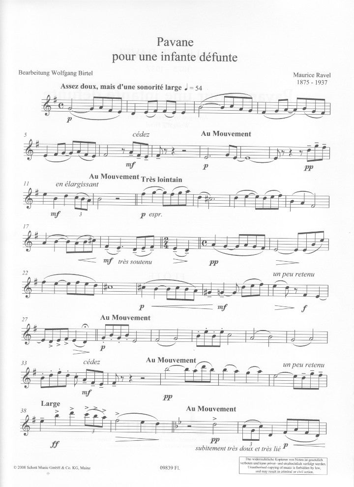 Ravel, M :: Pavane pour une infante defunte [Pavane for a Dead Princess]