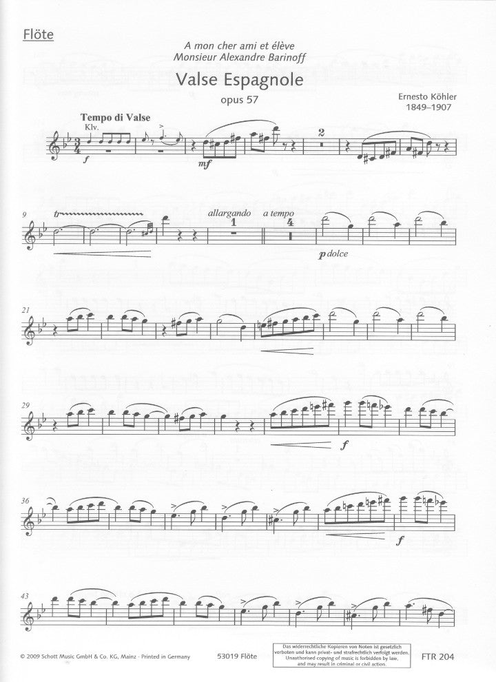 Kohler, E :: Valse Espagnole [Spanish Waltz] op. 57