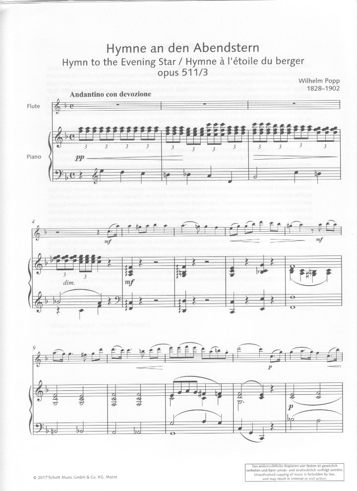 Popp, W :: 3 Concert Pieces