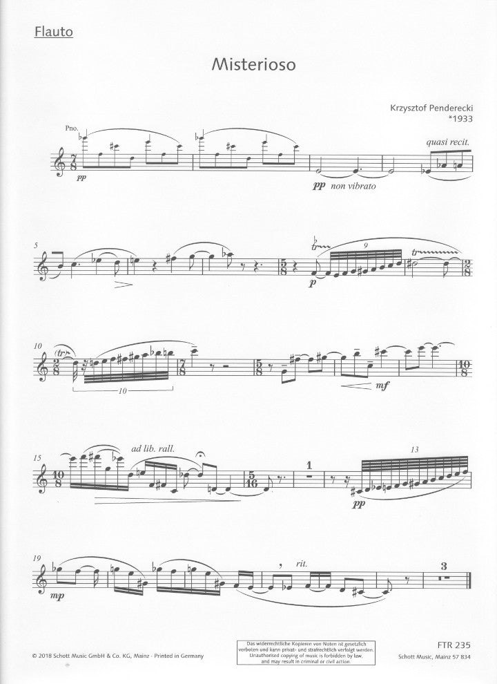 Penderecki, K :: Misterioso