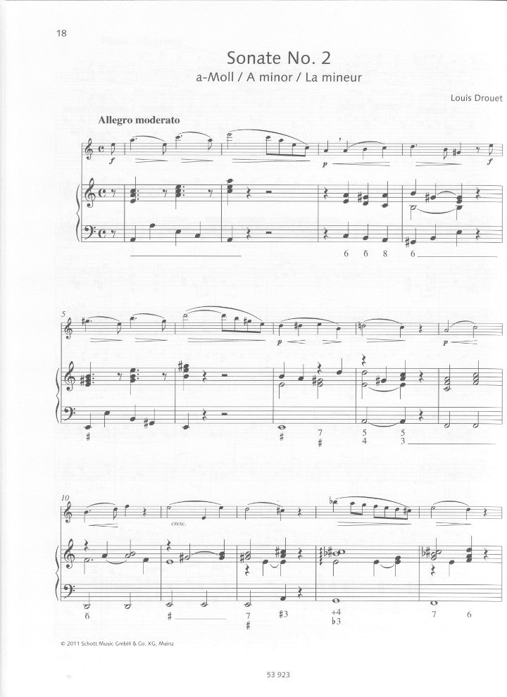 Drouet, L :: 3 Kleine Sonaten [Little Sonatas]