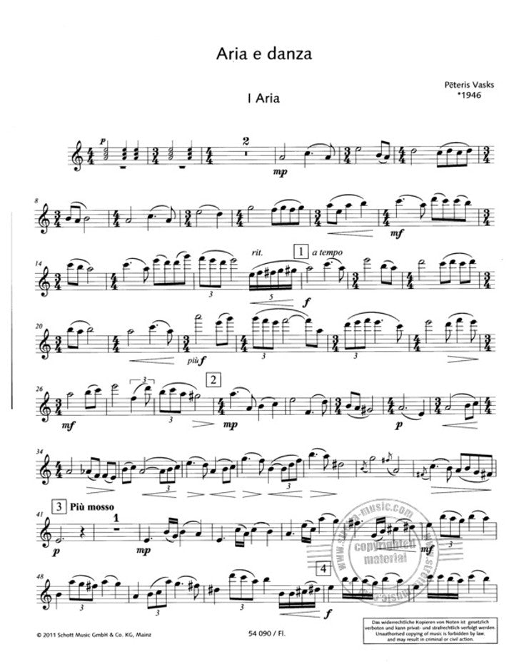Vasks, P :: Aria e danza