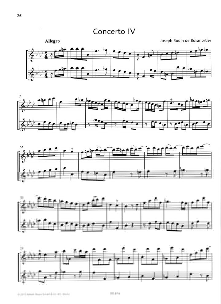Boismortier, JB :: 6 Concerti, Op. 38