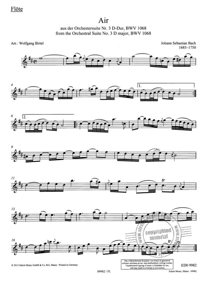 Bach, JS :: Air from Orchestral Suite No. 3 D Major, BWV 1068