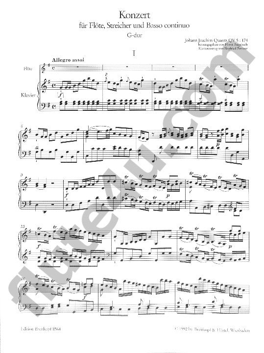 Quantz, JJ :: Konzert G-dur QV 5:174 [Concerto in G major QV 5:174]