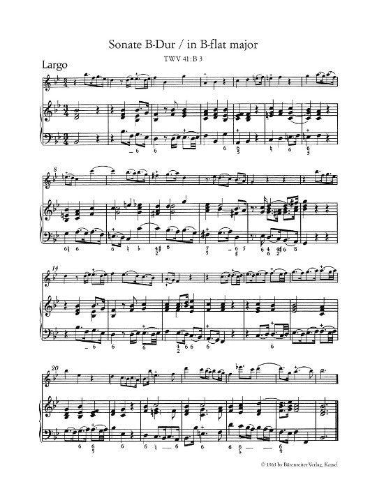 Telemann, GP :: Vier Sonaten [Four Sonatas]
