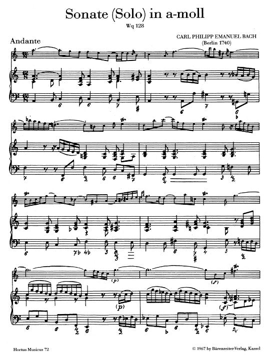 Bach, CPE :: Sonaten [Sonatas] Book 2