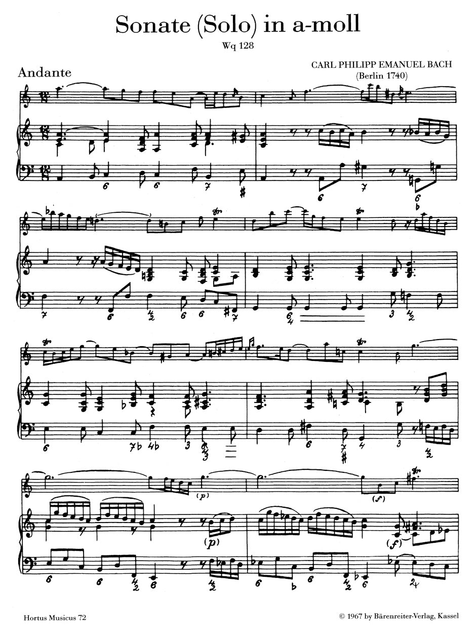 Bach, CPE :: Sonaten [Sonatas] Book 2