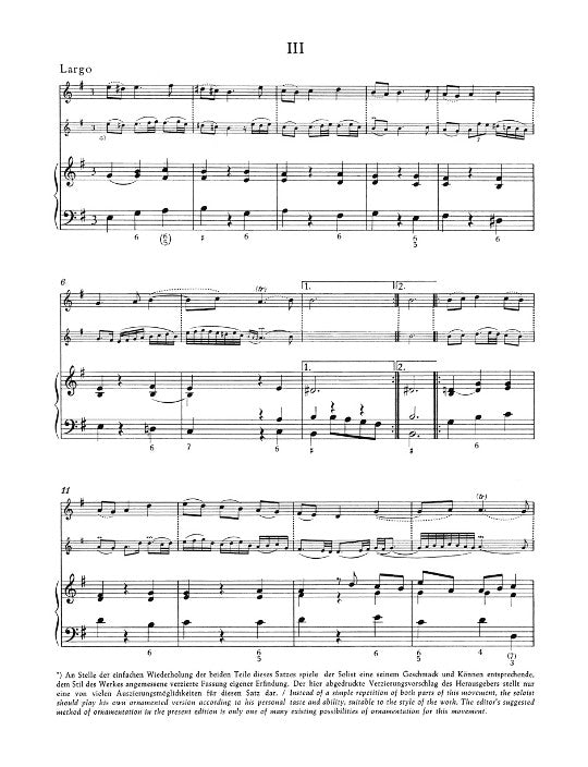 Geminiani, F :: Sonate e-Moll [Sonata in E minor]