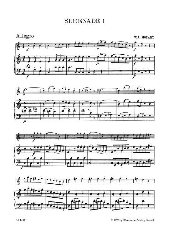 Mozart, WA :: Serenaden [Serenades] - 1
