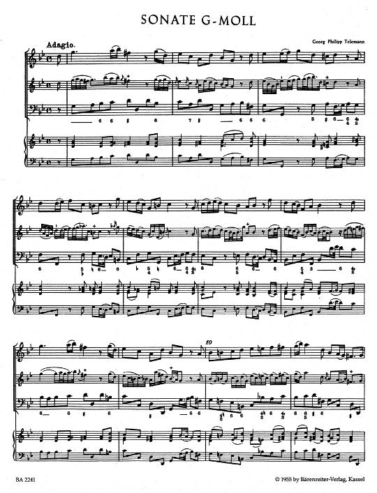 Telemann, GP :: Methodische Sonaten [Methodical Sonatas] Vol. I
