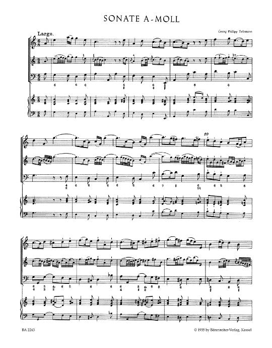 Telemann, GP :: Methodische Sonaten [Methodical Sonatas] Vol. III