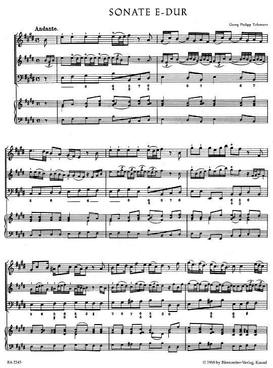 Telemann, GP :: Methodische Sonaten [Methodical Sonatas] Vol. V