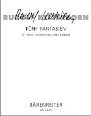 Kelterborn, R :: Funf Fantasien [Five Fantasias]