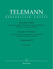 Telemann, GP :: Quartett d-Moll [Quartet in D minor] TWV 43:d1