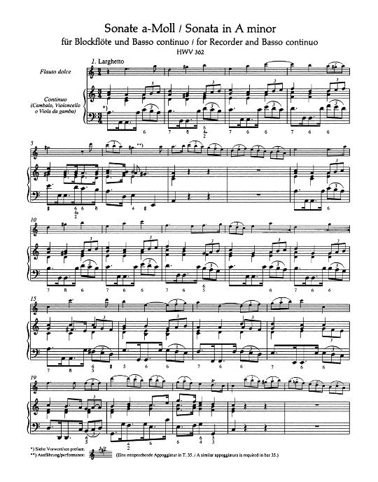Handel, GF :: Elf Sonaten fur Flote [Eleven Sonatas for Flute]
