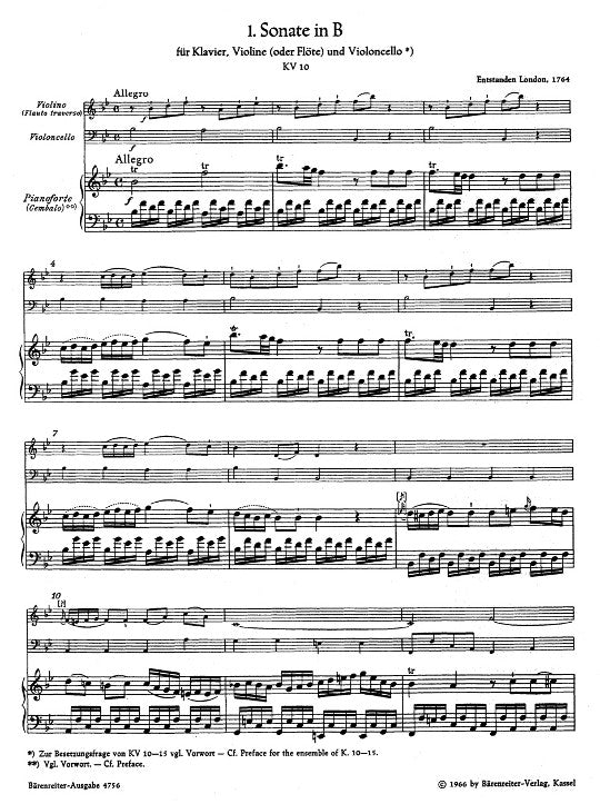 Mozart, WA :: Sechs Sonaten KV 10-15 Jugendsonaten II [Six Sonatas KV 10-15 Early Sonatas II]