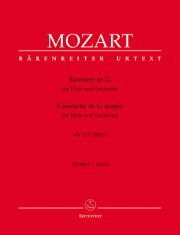 Mozart, WA :: Konzert in G [Concerto in G Major] KV 313 (285c) - Orchestral Parts and Score