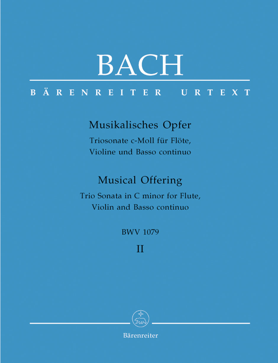 Bach, JS :: Musikalisches Opfer [Musical Offering] Volume II - Trio Sonata in C minor BWV 1079