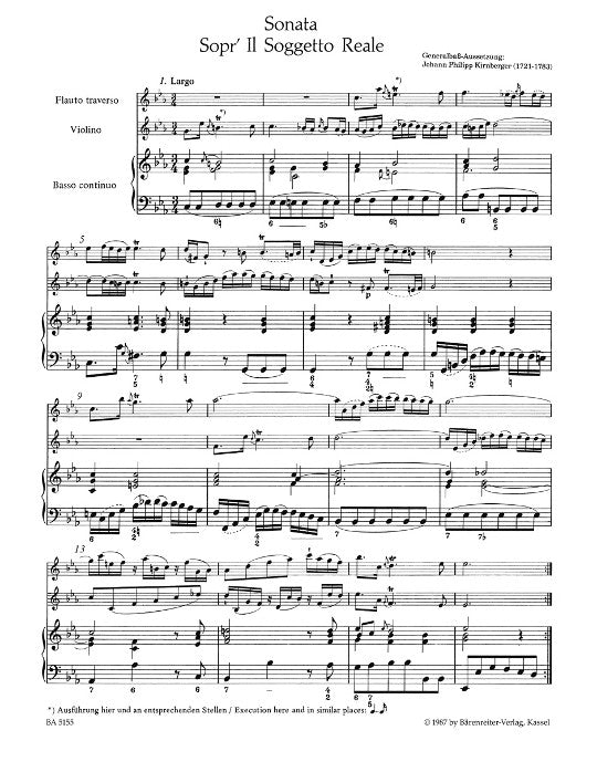 Bach, JS :: Musikalisches Opfer [Musical Offering] Volume II - Trio Sonata in C minor BWV 1079