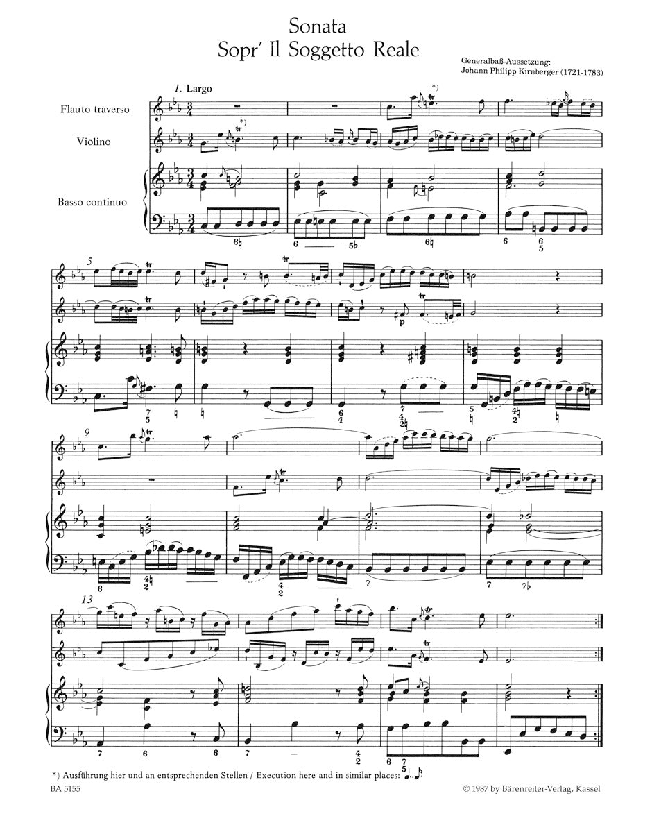 Bach, JS :: Musikalisches Opfer [Musical Offering] Volume II - Trio Sonata in C minor BWV 1079