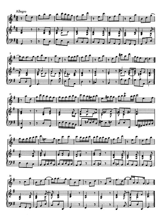 Handel, GF :: Sonate G-Dur [Sonata in G major]