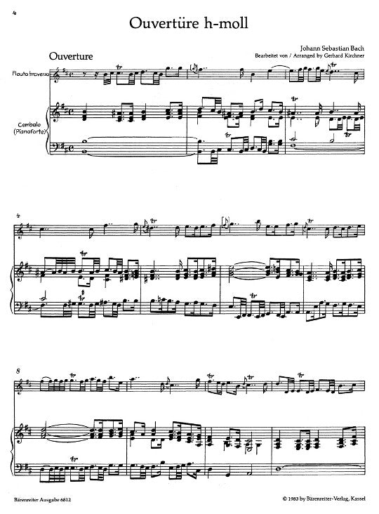 Bach, JS :: Overture (Orchestral Suite) in B minor