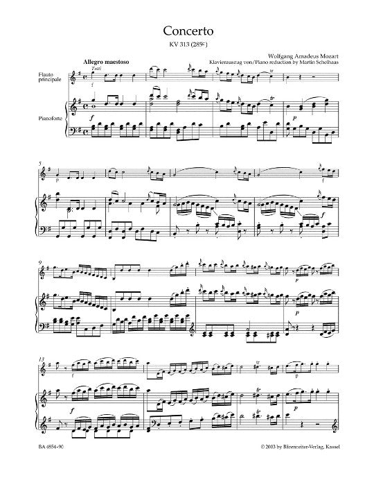 Mozart, WA :: Konzert in G  [Concerto in G major] KV 313 (285c)