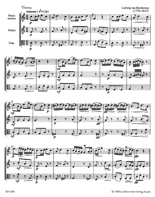 Beethoven, L :: Variationen uber 'Reich mir die Hand, mein Leben' [Variations on 'La ci darem la mano'] WoO 28