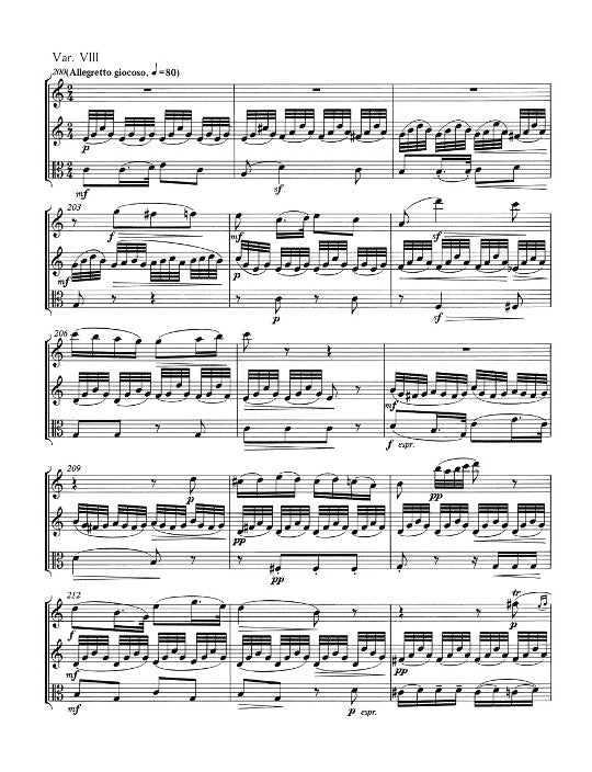 Beethoven, L :: Variationen uber 'Reich mir die Hand, mein Leben' [Variations on 'La ci darem la mano'] WoO 28