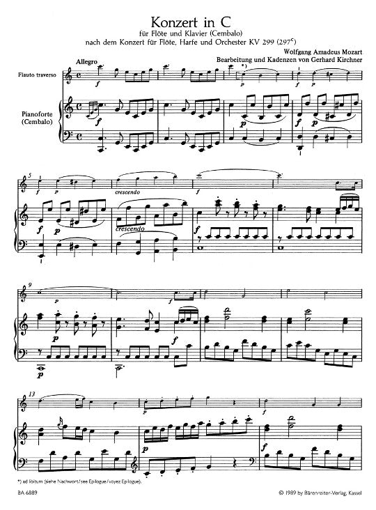 Mozart, WA :: Konzert in C [Concerto in C Major] KV 299 (297c)