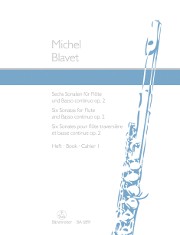 Blavet, M :: Sechs Sonaten [Six sonatas] op. 2 - Book 1
