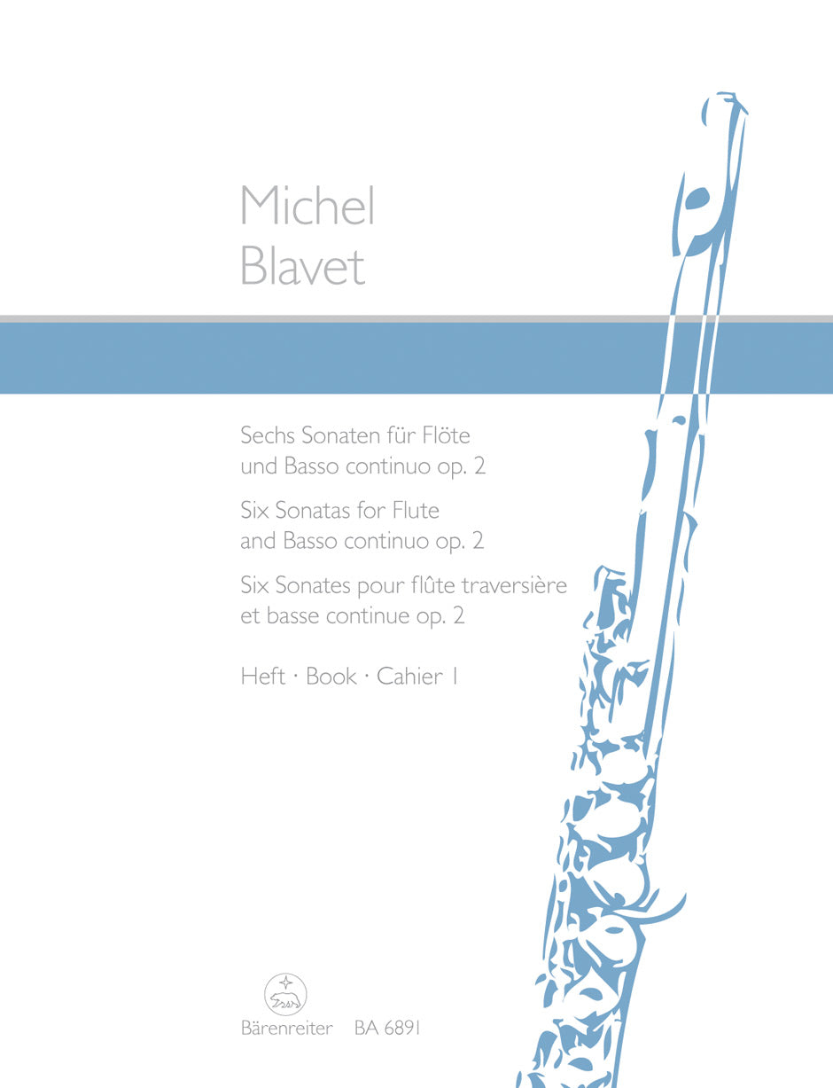Blavet, M :: Sechs Sonaten [Six sonatas] op. 2 - Book 1